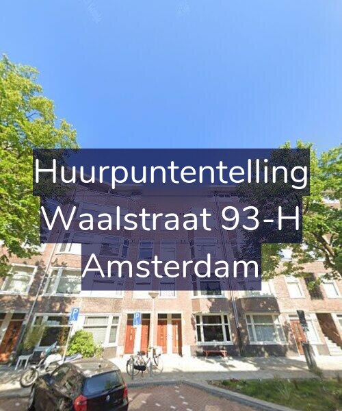 Foto gevel Huurpuntentelling voor Waalstraat 93-H, Amsterdam