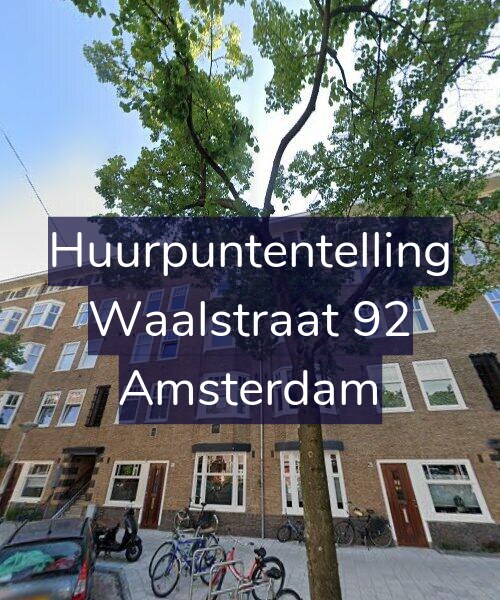 Foto gevel Huurpuntentelling voor Waalstraat 92, Amsterdam