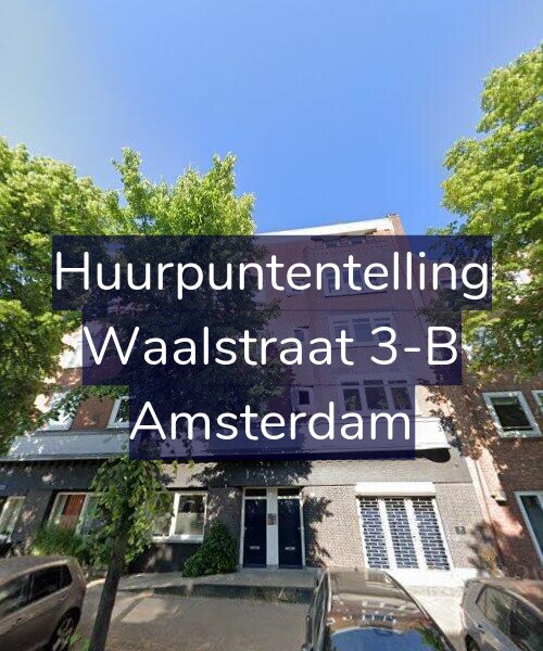Foto gevel Huurpuntentelling voor Waalstraat 3-B, Amsterdam