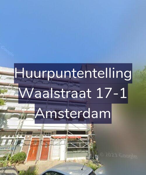 Foto gevel Huurpuntentelling voor Waalstraat 17-1, Amsterdam