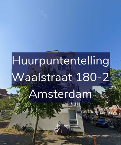 Foto gevel Huurpuntentelling voor Waalstraat 180-2, Amsterdam
