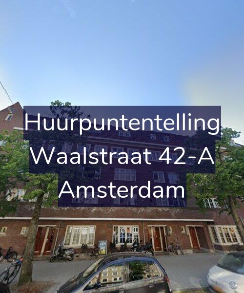 Foto gevel Huurpuntentelling voor Waalstraat 42-A, Amsterdam