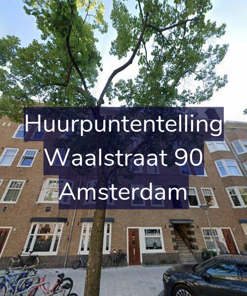 Foto gevel Huurpuntentelling voor Waalstraat 90, Amsterdam