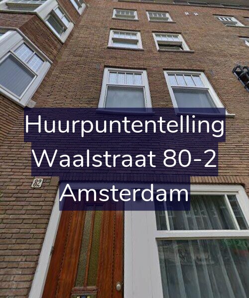 Foto gevel Huurpuntentelling voor Waalstraat 80-2, Amsterdam