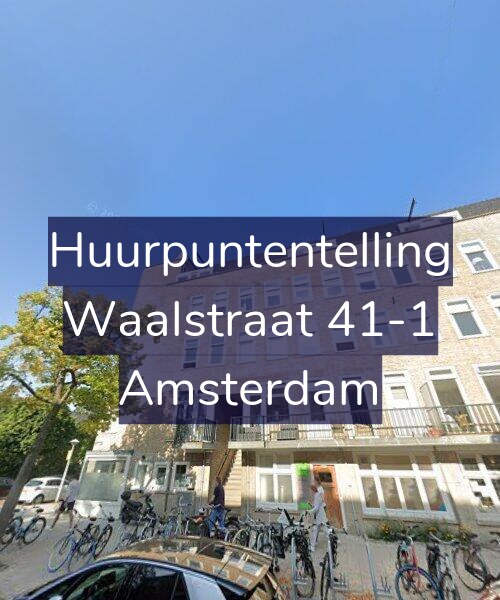 Foto gevel Huurpuntentelling voor Waalstraat 41-1, Amsterdam