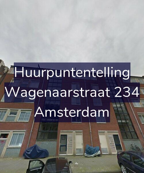 Foto gevel Huurpuntentelling voor Wagenaarstraat 234, Amsterdam