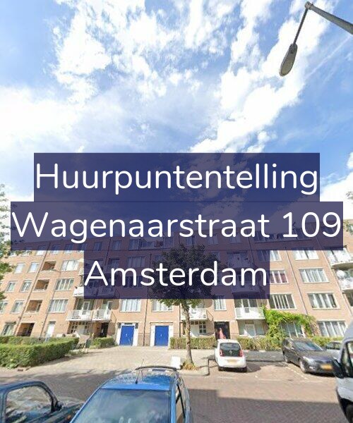 Foto gevel Huurpuntentelling voor Wagenaarstraat 109, Amsterdam