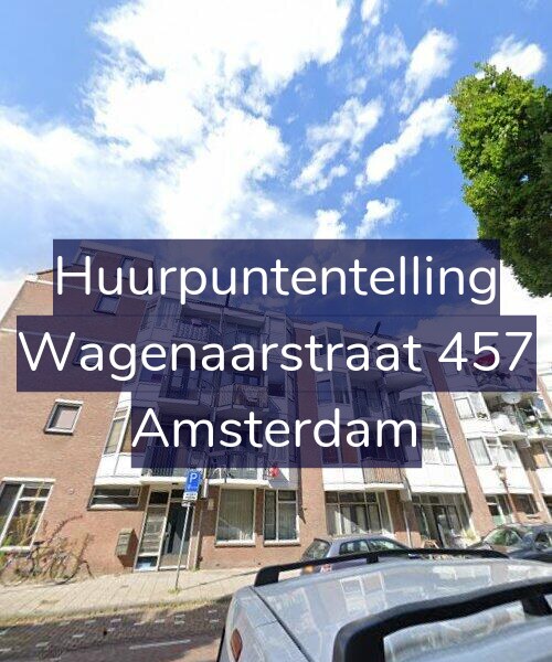 Foto gevel Huurpuntentelling voor Wagenaarstraat 457, Amsterdam