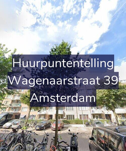 Foto gevel Huurpuntentelling voor Wagenaarstraat 39, Amsterdam