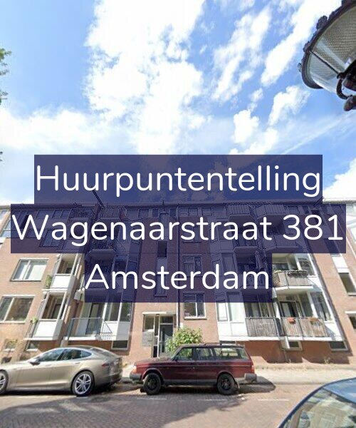 Foto gevel Huurpuntentelling voor Wagenaarstraat 381, Amsterdam