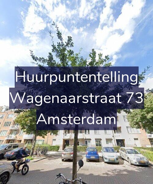 Foto gevel Huurpuntentelling voor Wagenaarstraat 73, Amsterdam