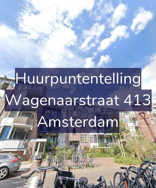 Foto gevel Huurpuntentelling voor Wagenaarstraat 413, Amsterdam