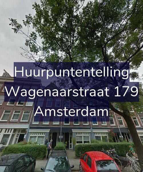 Foto gevel Huurpuntentelling voor Wagenaarstraat 179, Amsterdam