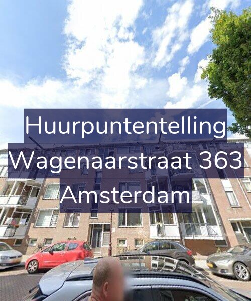 Foto gevel Huurpuntentelling voor Wagenaarstraat 363, Amsterdam
