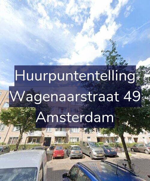 Foto gevel Huurpuntentelling voor Wagenaarstraat 49, Amsterdam