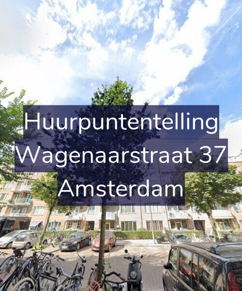 Foto gevel Huurpuntentelling voor Wagenaarstraat 37, Amsterdam