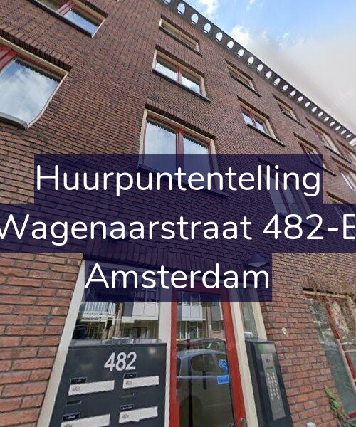 Foto gevel Huurpuntentelling voor Wagenaarstraat 482-B, Amsterdam