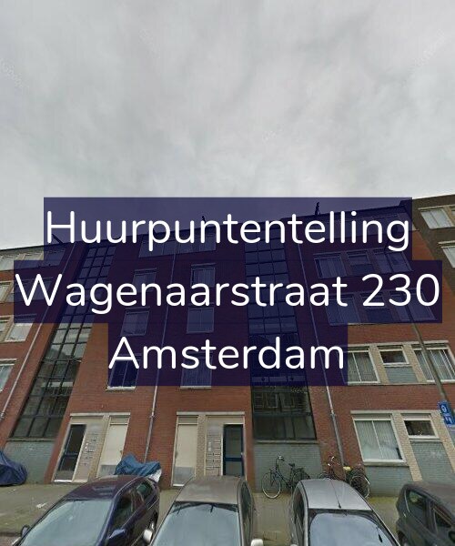 Foto gevel Huurpuntentelling voor Wagenaarstraat 230, Amsterdam