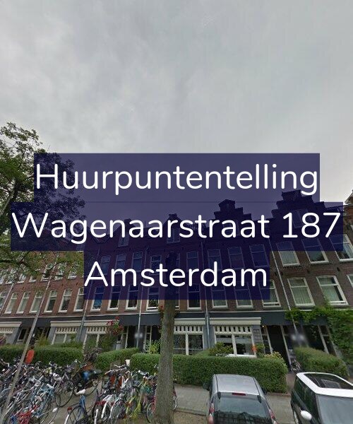 Foto gevel Huurpuntentelling voor Wagenaarstraat 187, Amsterdam