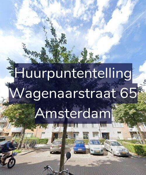 Foto gevel Huurpuntentelling voor Wagenaarstraat 65, Amsterdam