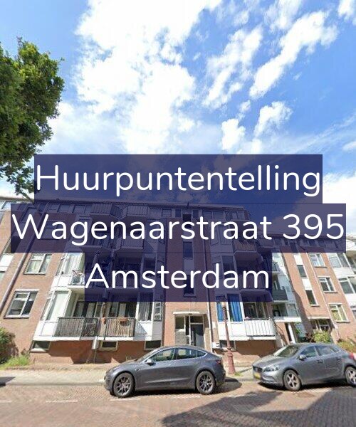 Foto gevel Huurpuntentelling voor Wagenaarstraat 395, Amsterdam