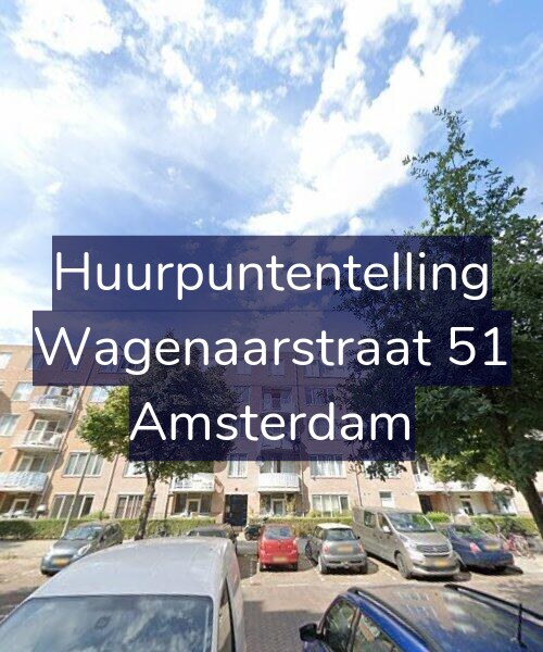 Foto gevel Huurpuntentelling voor Wagenaarstraat 51, Amsterdam