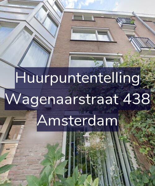 Foto gevel Huurpuntentelling voor Wagenaarstraat 438, Amsterdam