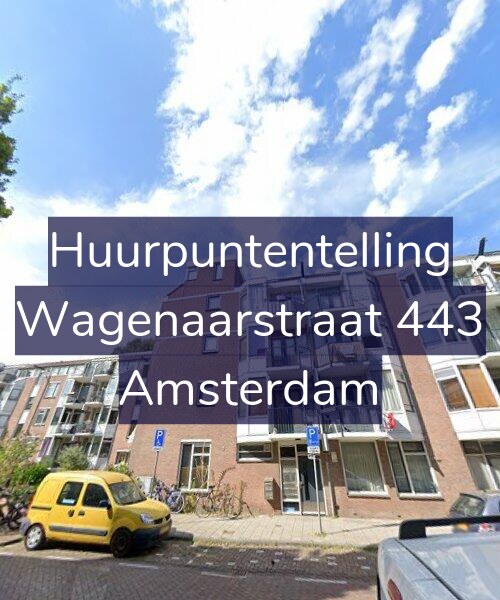 Foto gevel Huurpuntentelling voor Wagenaarstraat 443, Amsterdam