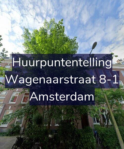 Foto gevel Huurpuntentelling voor Wagenaarstraat 8-1, Amsterdam