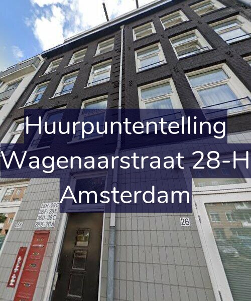 Foto gevel Huurpuntentelling voor Wagenaarstraat 28-H, Amsterdam