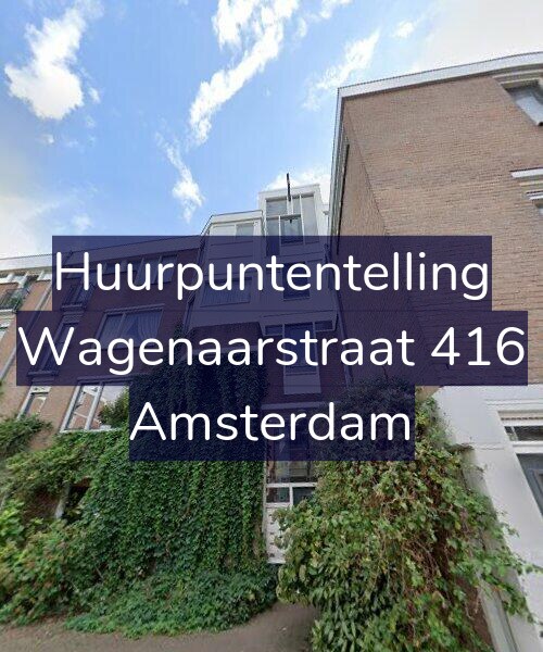 Foto gevel Huurpuntentelling voor Wagenaarstraat 416, Amsterdam