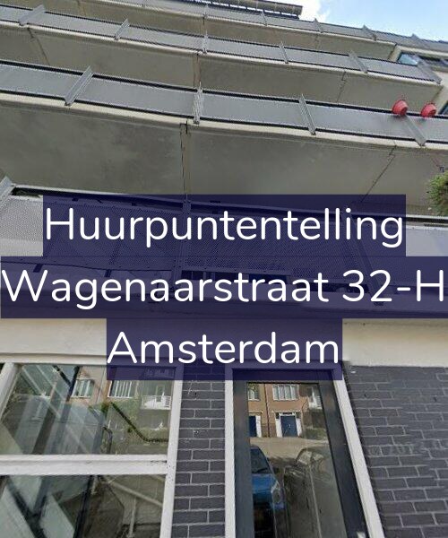 Foto gevel Huurpuntentelling voor Wagenaarstraat 32-H, Amsterdam