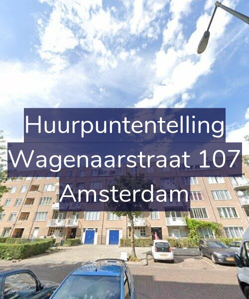 Foto gevel Huurpuntentelling voor Wagenaarstraat 107, Amsterdam