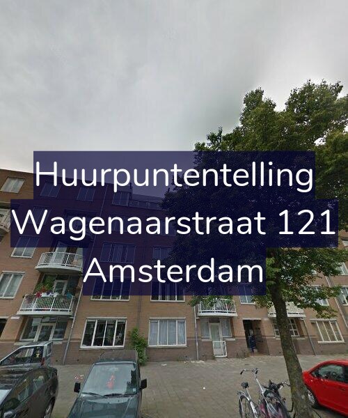 Foto gevel Huurpuntentelling voor Wagenaarstraat 121, Amsterdam