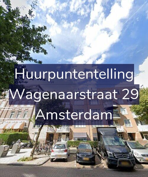 Foto gevel Huurpuntentelling voor Wagenaarstraat 29, Amsterdam