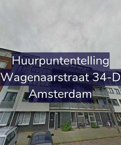 Foto gevel Huurpuntentelling voor Wagenaarstraat 34-D, Amsterdam