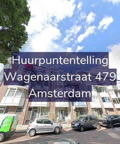 Foto gevel Huurpuntentelling voor Wagenaarstraat 479, Amsterdam
