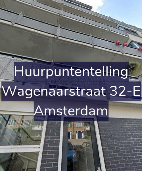 Foto gevel Huurpuntentelling voor Wagenaarstraat 32-E, Amsterdam
