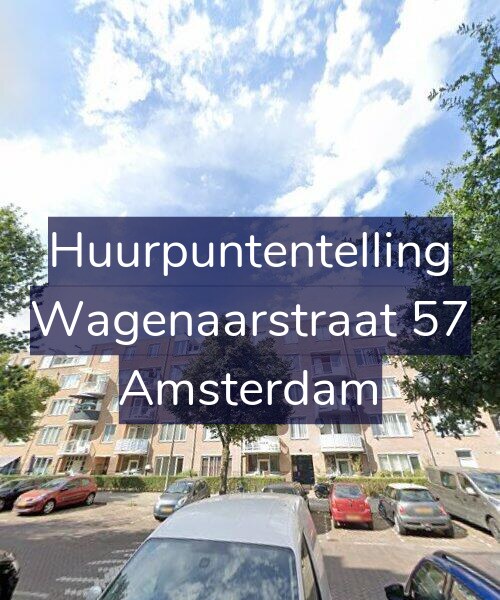 Foto gevel Huurpuntentelling voor Wagenaarstraat 57, Amsterdam