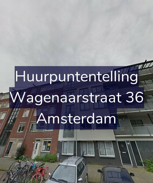 Foto gevel Huurpuntentelling voor Wagenaarstraat 36, Amsterdam