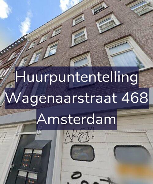 Foto gevel Huurpuntentelling voor Wagenaarstraat 468, Amsterdam