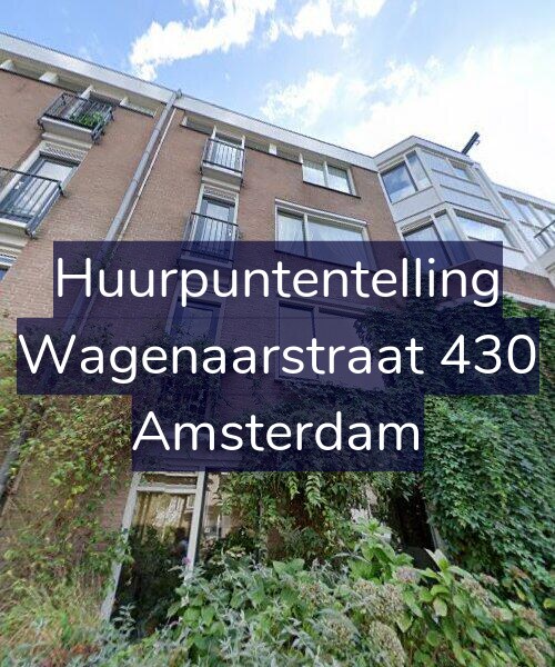 Foto gevel Huurpuntentelling voor Wagenaarstraat 430, Amsterdam