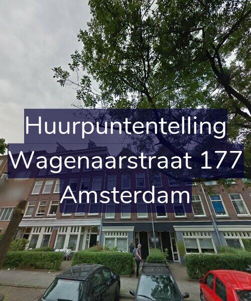 Foto gevel Huurpuntentelling voor Wagenaarstraat 177, Amsterdam