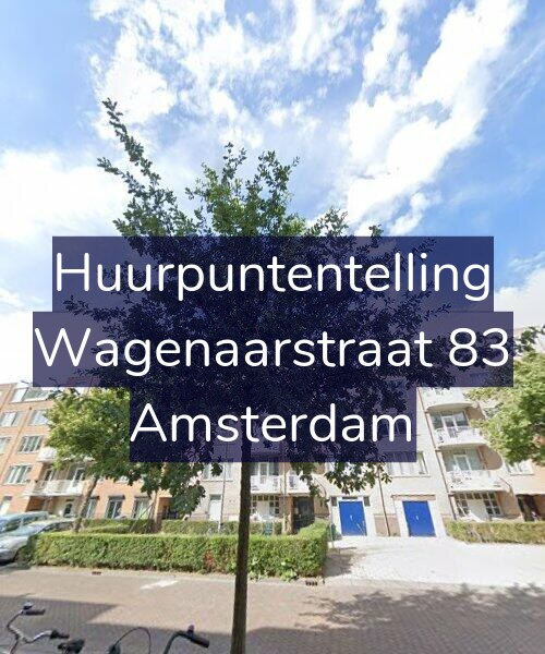 Foto gevel Huurpuntentelling voor Wagenaarstraat 83, Amsterdam