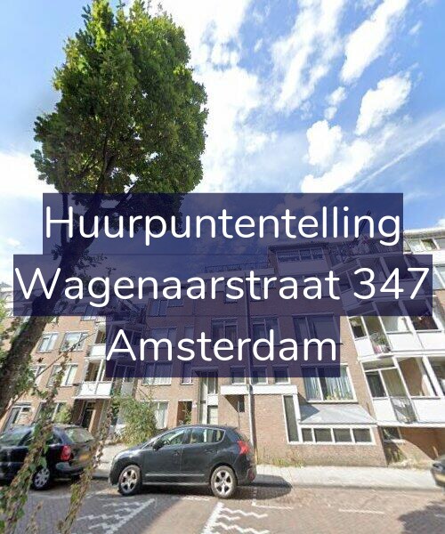 Foto gevel Huurpuntentelling voor Wagenaarstraat 347, Amsterdam
