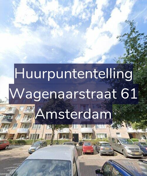 Foto gevel Huurpuntentelling voor Wagenaarstraat 61, Amsterdam