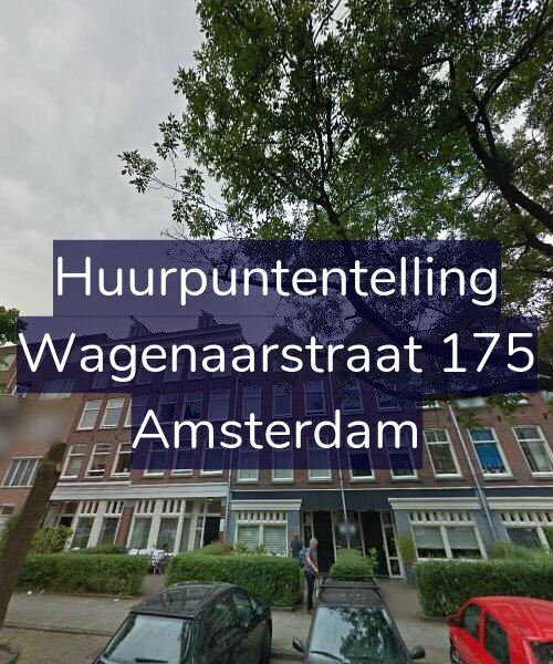 Foto gevel Huurpuntentelling voor Wagenaarstraat 175, Amsterdam