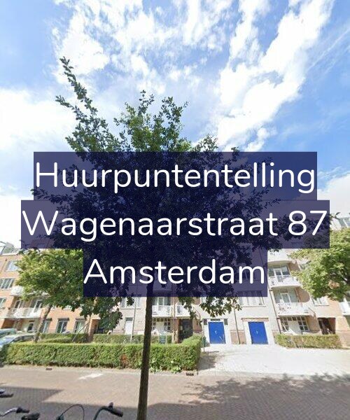Foto gevel Huurpuntentelling voor Wagenaarstraat 87, Amsterdam