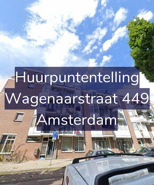 Foto gevel Huurpuntentelling voor Wagenaarstraat 449, Amsterdam