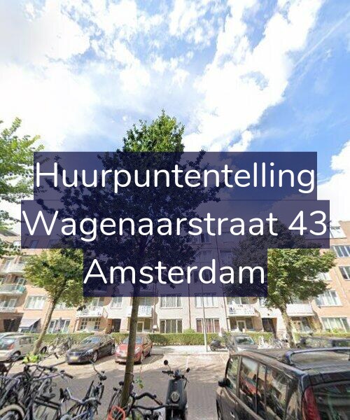 Foto gevel Huurpuntentelling voor Wagenaarstraat 43, Amsterdam